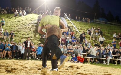 Stucki im Schlussgang beim Abeschwinget Fankhaus
