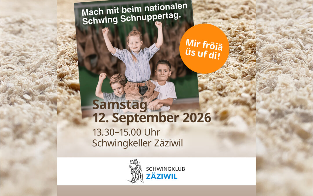 Komm in den Schwingkeller Zäziwil am nationalen Schwing Schnuppertag!