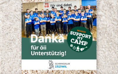 Unterstütze den Schwingklub Zäziwil – Support my camp!